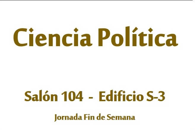 Course Image Ciencia política (Lic. Mario Montufar, salón 104, S-3)